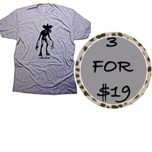 3/$19 Stranger Things Demogorgon I believe short sleeve graphic T-shirt
